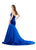 Ashley Lauren 11264 Velvet and Heavy Satin Evening Gown with Train