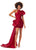 Ashley Lauren 11327 One Shoulder Fitted Cocktail with Bow