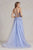 Plunging Neckline A-line Tulle Prom Gown By Nox Anabel G1149