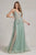 Plunging Neckline A-line Tulle Prom Gown By Nox Anabel G1149