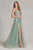 Plunging Neckline A-line Tulle Prom Gown By Nox Anabel G1149