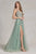 Plunging Neckline A-line Tulle Prom Gown By Nox Anabel G1149