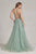 Plunging Neckline A-line Tulle Prom Gown By Nox Anabel G1149