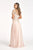 Embroidered Appliques Chiffon A-line Prom Gown GL3067