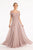 Embroidered Appliques Chiffon A-line Prom Gown GL3067