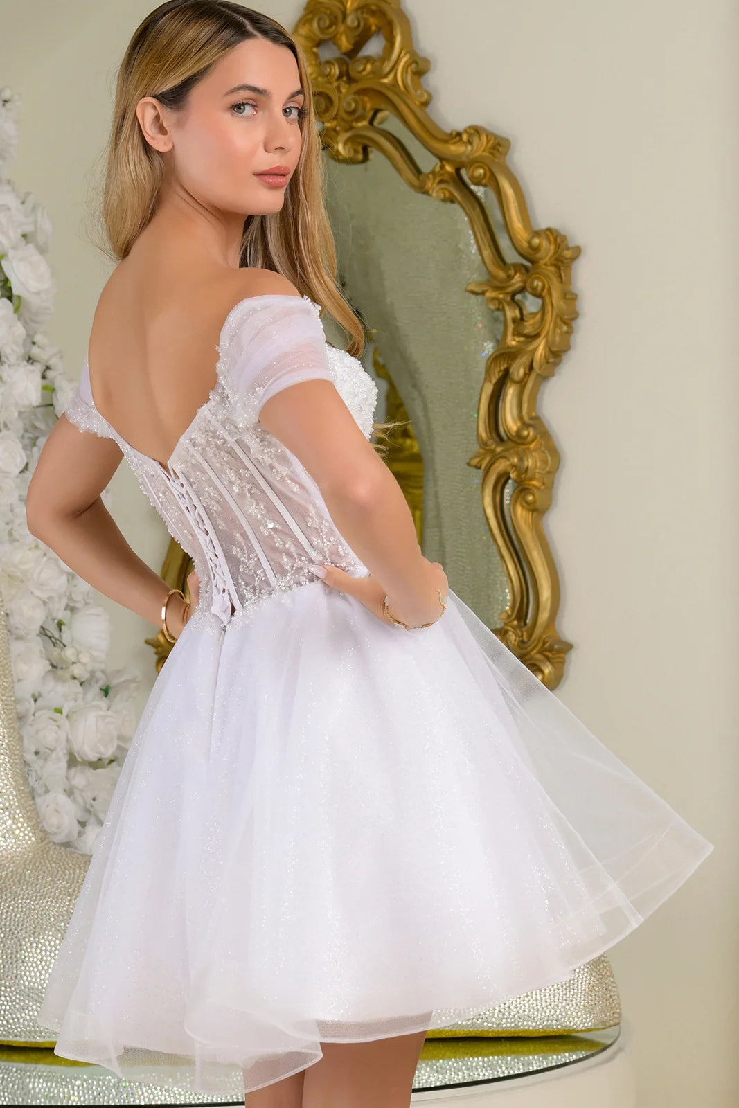 Glitter Dress White Off The Shoulder Tea Length Dress Crisscross Off The Shoulder Glitter Mini Dress Glitter Dress White Off The Shoulder Tea Length Dress Crisscross Off The Shoulder Glitter Mini Dress
