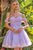 Off the Shoulder A-line Short Dress  GS3685