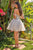Off the Shoulder A-line Short Dress  GS3685