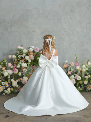 Mikado A-Line Flower Girl Dress 5922