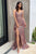 Sleeveless Fit and Flare Glitter Print Prom Gown J856