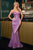 La Divine J871  Strapless Silver Embellished Gown