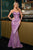 La Divine J871  Strapless Silver Embellished Gown
