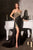 Fitted Strapless Sparkly and Lace Dress Ladivine J875