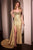 Fitted Strapless Sparkly and Lace Dress Ladivine J875