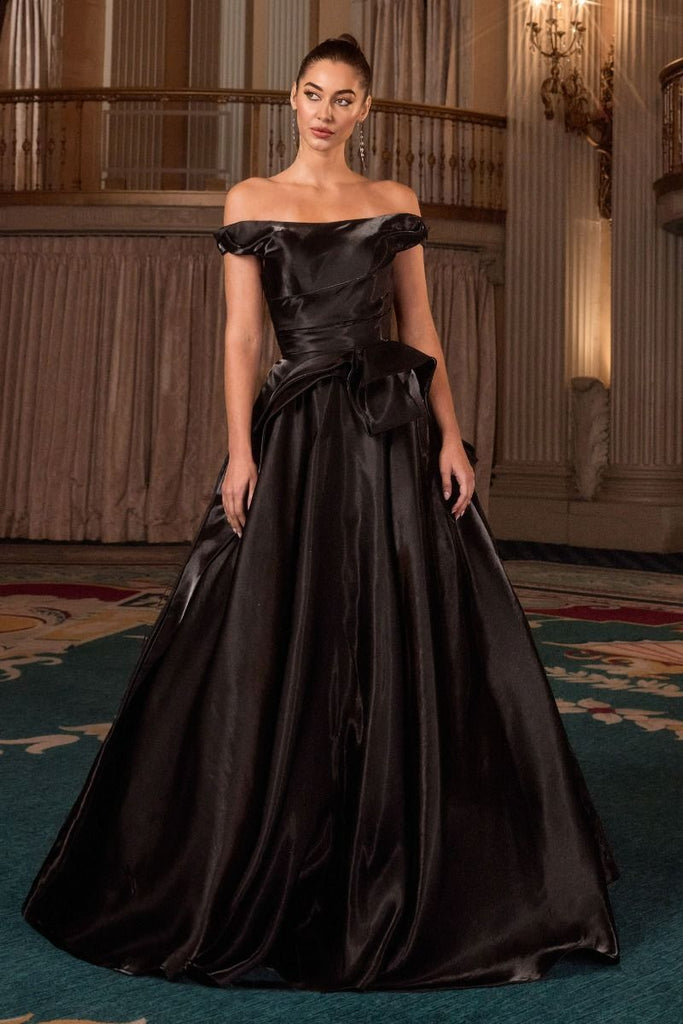 Ladivine J855 A-line Formal  Evening Dress with Pockets