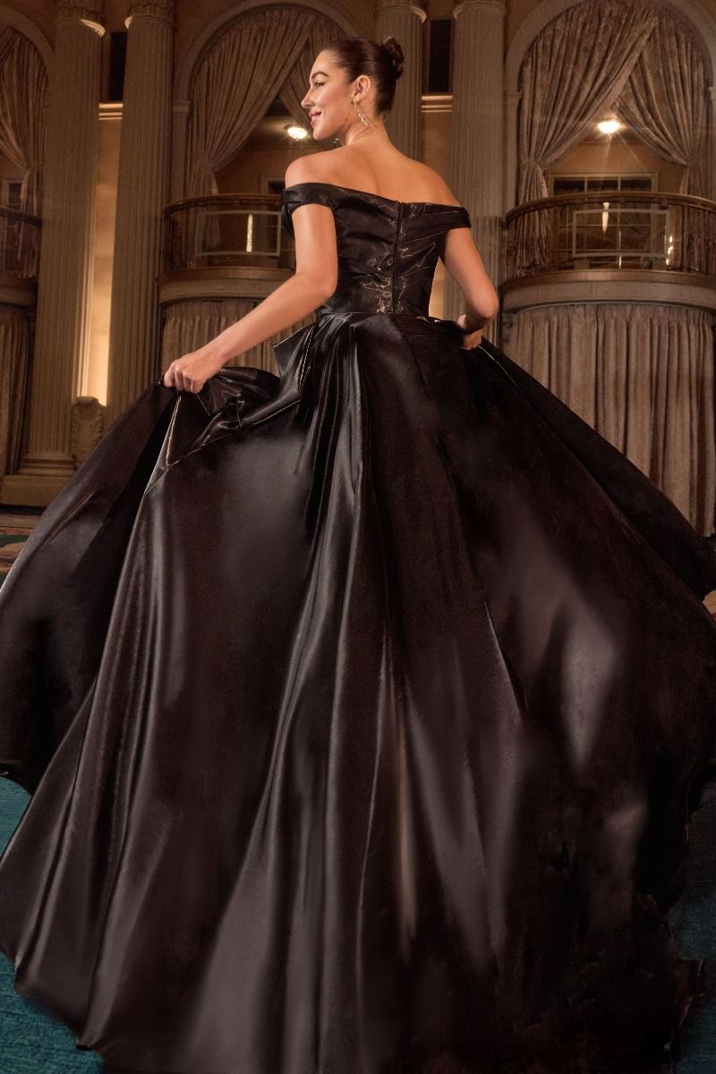 Ladivine J855 A-line Formal Evening Dress with Pockets Sparkly Gowns Ladivine J855 A-line Formal Evening Dress with Pockets Sparkly Gowns