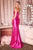 Crystal Embellished Fitted Gown La Divine J899