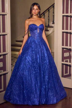 La Divine J915 crystal beaded evening ball gown - image 2
