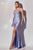 Stretch V-Neckline Long Jersey Dress KV1065