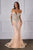 Ladivine KV1130  Crystal-embellished Mermaid Evening Dress