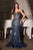 Ladivine KV1139  Strapless Mermaid Evening Gown