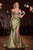 Ladivine KV1140  Off-the-Shoulder Satin Fitted Evening Gown