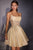 La Divine KV1152 Lace Corset Sparkle Homecoming Mini Dress