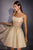 La Divine KV1152 Lace Corset Sparkle Homecoming Mini Dress