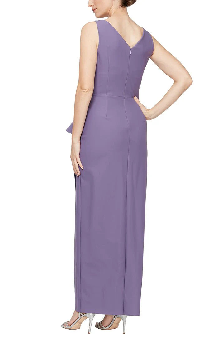 Petite Sleeveless Compression Floor Length Length Dress 234200 Navy / 4P Petite Sleeveless Compression Floor Length Length Dress 234200 Navy / 4P
