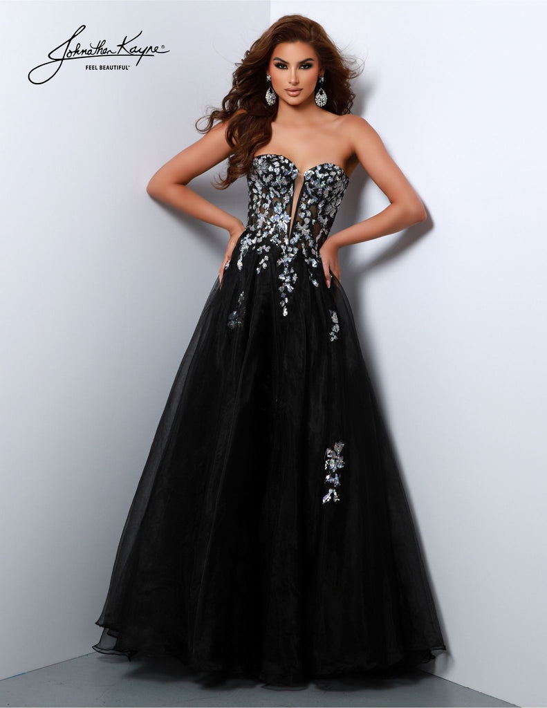 ON SALE SIZE 14 Johnathan Kayne 2809 Strapless Sequin Ball Gown
