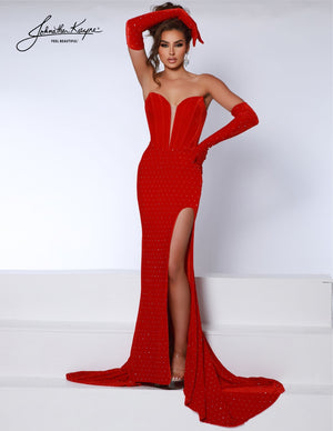 Johnathan Kayne 2860 Strapless Fitted Gown