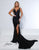 Johnathan Kayne 9213A V-Neckline Flit and flare Gown