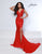 Johnathan Kayne 9213A V-Neckline Flit and flare Gown