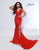 Johnathan Kayne 9213A V-Neckline Flit and flare Gown