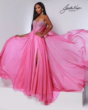 Johnathan Kayne 3221 Crystal Embellished Gown