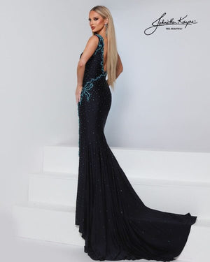 Johnathan Kayne 3292 Crystal Embellished Gown
