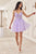 Lace A-Line Tulle Short Dress SF047
