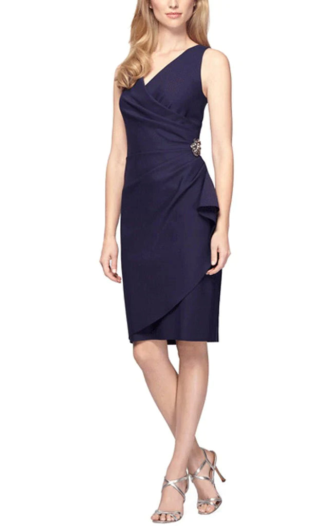 Petite Sleeveless Compression Knee Length Dress 234005 12P / Summer Plum (Purple) Petite Sleeveless Compression Knee Length Dress 234005 12P / Summer Plum (Purple)