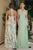 Cinderella Divine T719 Floral Chiffon Halter Bridesmaid Gown - image 2