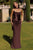 LaDivine T732 Satin Crepe Bridesmaid Evening Gown