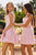 Amoris T735 Square-Neck Satin Fit-and-Flare Mini Dress