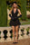 Amoris T737 Pleated Chiffon Halter Homecoming Mini Dress