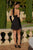 Amoris T737 Pleated Chiffon Halter Homecoming Mini Dress