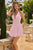 Amoris T737 Pleated Chiffon Halter Homecoming Mini Dress