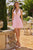 Amoris T737 Pleated Chiffon Halter Homecoming Mini Dress