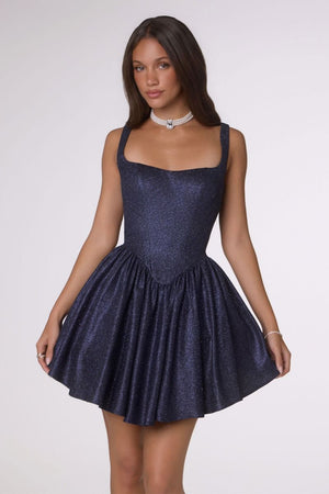 La Divine T738 shimmer corset mini dress - image 2