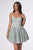 La Divine T738 Shimmer Fit-and-Flare Corset Mini Dress