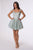 La Divine T738 Shimmer Fit-and-Flare Corset Mini Dress