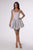 La Divine T738 Shimmer Fit-and-Flare Corset Mini Dress