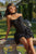 Amoris T739 Strapless Tiered Ruffle Mini Dress